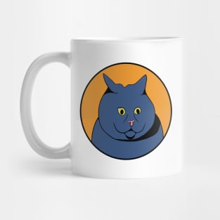 Funny Animal Graphic Design - Scared Cat Mug